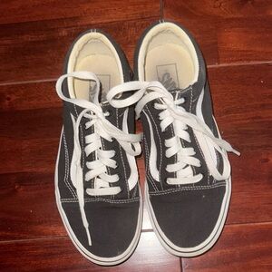 Vans Black and White Lace-Up Shoes